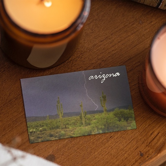 Arizona Lightening in the Desert Landscape Postcard - Picture 1 of 9